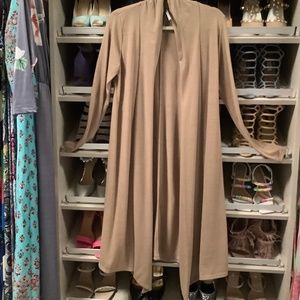 Rags and Couture Taupe Long SleeveCardigan